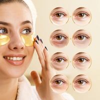 OEM ODM 24K Gold Collagène Hydrogel Crystal Eye Cream Bio Hydratant Anti-âge Sous Patch pour les yeux Soins de la peau Sommeil Masque pour les yeux