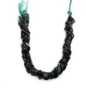 Perles de pierres précieuses de tourmaline verte naturelle 13 pouces 29 CT perles de pierres précieuses polies pour la fabrication de bijoux - Product Image 6