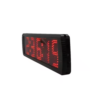 Chi phí thấp <span class=keywords><strong>Red</strong></span> LED kỹ thuật số Đồng hồ treo tường đa chức năng điều khiển từ xa đếm ngược hẹn giờ khái niệm điện tử trên nền - Product Image 2