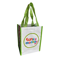 Sac fourre-tout personnalisable en PP tissé moyen avec poignées, durable, motif personnalisé, pour livraison alimentaire, ECOBAG VINA Vietnam