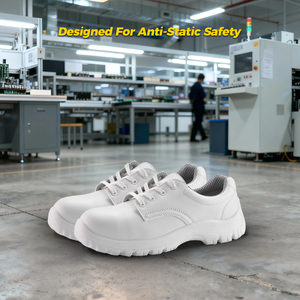 Chaussures de sécurité ESD Safetoe pour salle blanche |    Microfibre respirante |   Chaussures de sécurité à embout en acier et semelle en PU antistatique |   Électronique et utilisation en <span class=keywords><strong>laboratoire</strong></span> - Product Image 3