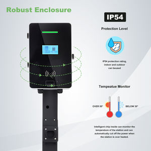 Offres Spéciales Smart Dual Guns 14kw 22kw 44kw Station de charge AC EV chargeur rapide <span class=keywords><strong>carte</strong></span> RFID/prise et Charge/APP/réservation - Product Image 3