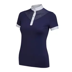 Ustom-camisetas ecuestres lothing, camisetas ecuestres de baselayer para mujer - Product Image 3