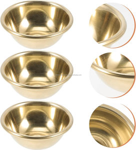 Bol à mélanger en laiton durable Design traditionnel élégant Ustensiles de cuisine polyvalents parfaits pour cuisiner, servir et manger à la maison - Product Image 2
