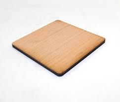 Posavasos cuadrado de madera natural hecho a mano, alfombrillas y almohadillas de diseño antideslizante - Product Image 5