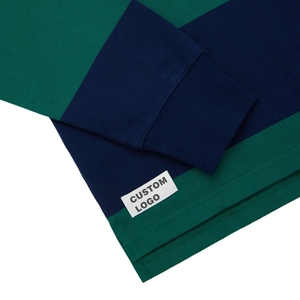 เสื้อรักบี้ระบายอากาศได้ดีมีลายสำหรับงานหนักพร้อมไหล่เสริมความชื้นมีหางยาวเพื่อความสบาย - Product Image 3