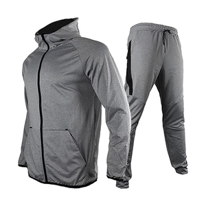 Calidad duradera y diseño elegante que combina un conjunto de chaqueta cómoda Chándal de tela elástica de manga larga - Product Image 2