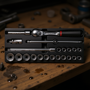 Usag 22-Piece <b>Sockets</b> and <b>Ratchet</b> Assortment - Product Image 3