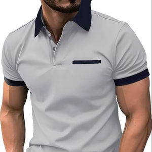 Polos para Hombre, Diseño Sólido, Personalizados con Logotipo OEM ODM, Bordado e Impresión, Venta Directa de Fábrica, Tallas hasta 6XL - Product Image 1