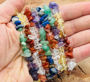 กำไลข้อมือหินอัญมณีเจ็ดชิ้นชิปกำไลข้อมือคริสตัลธรรมชาติแบบบราซิล - Product Image 2