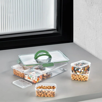 Ensemble d'ustensiles de petit-déjeuner ou de pique-nique CATEEM, écologiques, sans danger pour les aliments, antidérapants, 5 pièces, avec compartiments en plastique PP