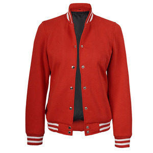 Veste universitaire haute performance coton polyester et vestes universitaires respirantes à boutons couverts pour femmes - Product Image 4
