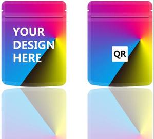 Bolsas de Mylar Impresas Personalizadas con Cierre Hermético, Diseño de Cierre con Cremallera, Bolsa de Mylar de 3.5g con su Logotipo - Product Image 3