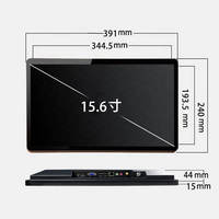 Ucuz 15.6 İnç X86 Kapasitif Dokunmatik Endüstriyel Hepsi Bir Arada Panel PC 4GB RAM 128GB SSD Stokta