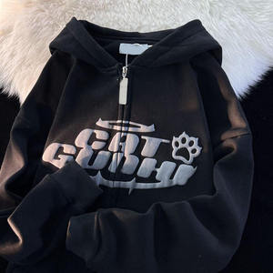 Vêtements d'hiver pour femmes, vêtements de sport, sweat-shirt à imprimé 3D de haute qualité, logo personnalisé sur le devant - Product Image 3