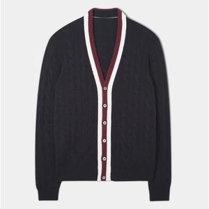 "Add Customize Logos Unisex Knitted Embroidered Custom Colors <b>Oversize</b> <b>Cardigans</b> <b>for</b> Winter Sororities Wear" - Product Image 1