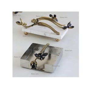 Porte-papier de soie de forme carrée de qualité exclusive Trending Design Porte-serviettes en laiton couleur or au prix le plus bas - Product Image 6