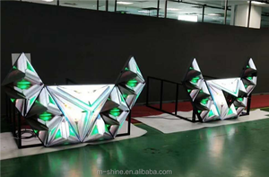 M-shine tùy chỉnh P4 trong nhà <span class=keywords><strong>LED</strong></span> DJ Booth <span class=keywords><strong>P5</strong></span> không thường xuyên tam giác hình lục giác hình <span class=keywords><strong>LED</strong></span> màn hình hiển thị - Product Image 4
