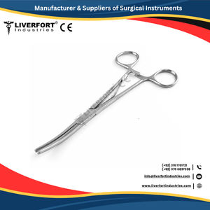 Instrumento aplicador de clips quirúrgicos de acero alemán de calidad, pinzas de aplicación de clip McKENZIE de 6 "(15,2 cm), mordazas curvas, CE recto - Product Image 4