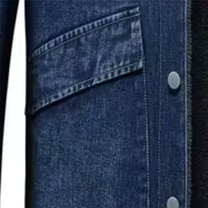 2025 vente en gros 100% coton mâle personnalisé longue longueur Denim veste haute qualité Vintage Style et boutons pour la saison d'hiver - Product Image 5