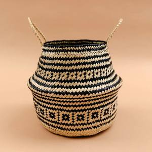 Top supplier braided seagrass <b>basket</b> natural sea grass hamper straw <b>baskets</b> for storing essentials - Product Image 5