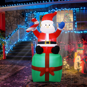 Décoration de cour gonflable de Noël au design personnalisé Décorations de Noël de jardin extérieur avec lumières LED - Product Image 2