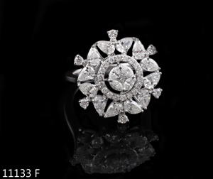 Anillo de Compromiso D'VINS JEWELS de Oro Sólido de 14K con Diamante Cultivado en Laboratorio, Corte Brillante Redondo en Oro Rosa, Certificado IGI, Joya de Boda para Mujer - Product Image 4