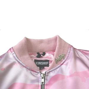 Bas prix hommes Sublimation Satin veste universitaire à manches longues 100% Polyester décontracté unisexe veste respirant Bomber veste pour hommes - Product Image 4