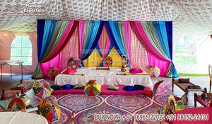 ม่านฉากหลังสำหรับเจ้าสาวเจ้าบ่าวงานปักสำหรับติดเวทีสำหรับงานแต่งงาน - Product Image 4