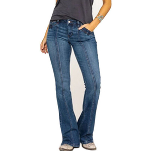 OEM Jeans en coton à taille haute pour femmes, jambe skinny, jeans de qualité supérieure, vente en gros, ODM, respirant, personnalisé 2025 - Product Image 3