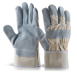 Quality Canadian Cow Split <b>Leather</b> Rigger <b>Gloves</b> Daily Use <b>Gardening</b> and Labour Safety <b>Gloves</b> - Product Image 2
