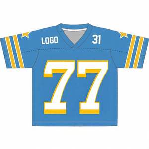 Maillot de football américain d'entraînement par équipe sublimé, nouvel arrivage de maillot de football américain respirant de haute qualité, vente en gros - Product Image 5