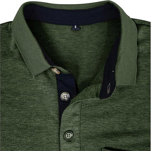 Chemise pour homme en coton 100% tricoté pour l'automne et l'hiver, manches longues, imprimé, anti-froissement, col rabattu, poche boutonnée, col en V, décontractée, sportive - Product Image 3