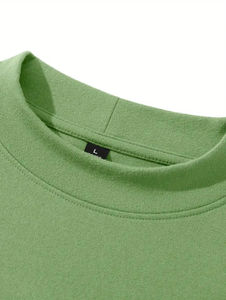 Sweat-shirt d'hiver décontracté pour homme à manches longues en polaire, doux, extensible, respirant, couleur unie, avec logo personnalisé, pull à demi-zip - Product Image 2