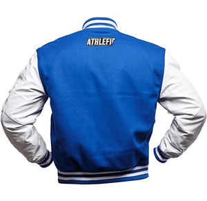Chaqueta Varsity de Béisbol para Hombre, Estilo Letterman, Cuello Alto, Impermeable, Resistente al Viento, Poliéster/Nailon, Personalizable, Ropa Deportiva Informal - Product Image 3