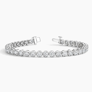 Elegant Luxury Style S925 Sterling <b>Silver</b> Moissanite Diamond Classic Bracelet Jewelry for Women for Gifts and Parties - Product Image 4