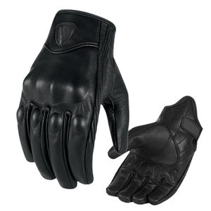 Gants de moto en cuir de mouton véritable personnalisés Protection de l'écran tactile Gants de moto en cuir pour moto - Product Image 1