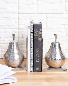 ที่ตั้งหนังสืออลูมิเนียมขัดเงาพร้อมดีไซน์ผลไม้สีเงินเหมาะสำหรับเพิ่มความทันสมัยให้กับพื้นที่ที่มีสไตล์ - Product Image 3