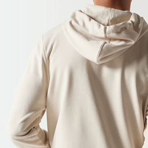 Sweat à capuche épais 100 % coton molletonné pour homme, grande taille, motif uni, tricoté, doublé, automne, logo personnalisé - Product Image 5