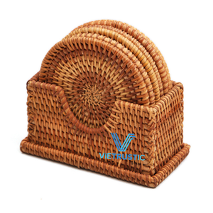 Mantel Individual de Bambú y Ratán Hecho a Mano, Ecológico, Duradero, Diseño Bohemio Vintage, Personalizado, Decoración para el Hogar y Bodas - Product Image 1