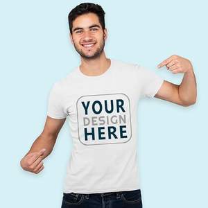 Camiseta de manga corta con cuello redondo para hombre, Camiseta de algodón con estampado de logotipo personalizado, camiseta informal de alta calidad para mujer - Product Image 4