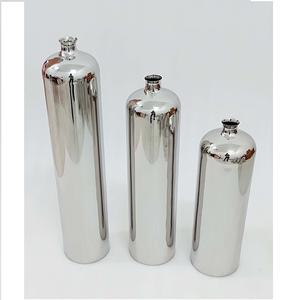 Juego de Floreros Móviles de Acero Inoxidable Pulido Brillante de Estilo Moderno con Tema Floral para Decoración de Bodas y Hogar - Product Image 3