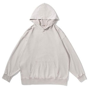 Sudadera con Capucha Extra Grande Informal para Mujer, Lavada al Ácido, de Forro Polar para Invierno, con Logotipo Frontal, Capucha Forrada, Logotipo Personalizado, Hombros Caídos, Cómoda - Product Image 6