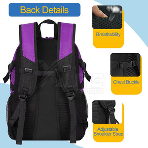 Bolsa de Baloncesto de Nailon de Alta Calidad Resistente al Agua, Correa Ajustable, Capacidad de 30-40L, Cómoda y Transpirable para Deportes y Gimnasio - Product Image 6