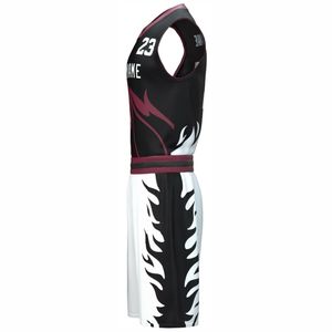 เครื่องแบบบาสเกตบอลน้ำหนักเบาสำหรับผู้ใหญ่เครื่องแบบบาสเก็ตบอลสีพื้น - Product Image 3