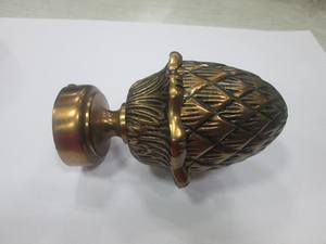 Embouts de tringle à rideau en métal pour tringle à rideau de 25 mm, quincaillerie décorative pour rideaux, vente en gros - Product Image 5