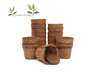 Maceta de coco ecológica 100% de alta calidad de Eco2go Vietnam y macetas para jardín hechas de fibra de coco - Product Image 4