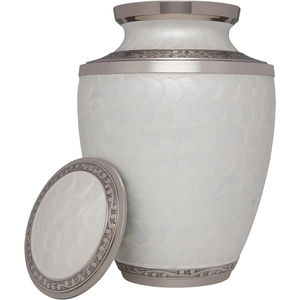 Urnas de cremación funeraria para cenizas Suministros funerarios para adultos de color blanco con calidad superior de la India - Product Image 2