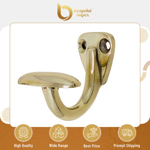 Increíble Oferta, 100% Compromiso de Calidad, Diseño Moderno Personalizable para Dormitorio, Soporte de Pared de Latón Macizo de 51g con 1 Gancho Decorativo - Product Image 2