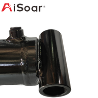 Vérin à ciseaux à double effet AiSoar avec base à tube croisé, vérin hydraulique court en acier inoxydable pour le levage